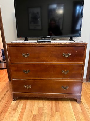 Antique Dresser With Brass Hardware