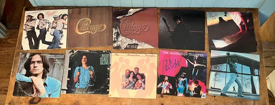 Vinyl Record Collection Including Chicago, Billy Joel & More!