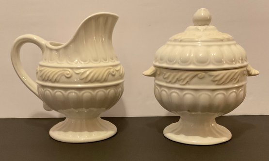 PR. Lenox Ceramic, Porcelain Large Creamer & Sugar