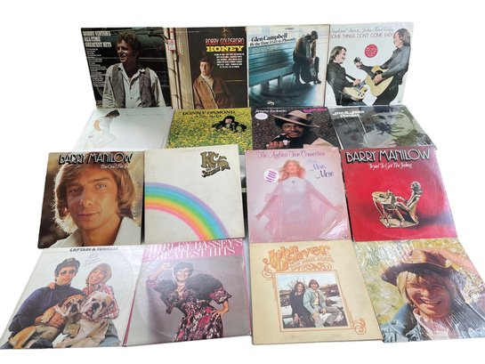 Collection Of 16  LP Albums - Bobby Goldsboro, Donny Osmond, Barry Manilow And More (O)