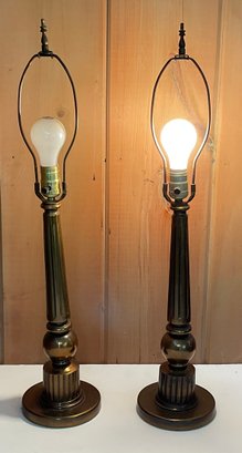 PR. Vintage Metal Column Style Lamps