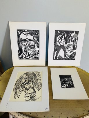 4 Signed Artist Pieces