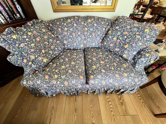 Choice Seating Gallery, Loveseat In Blue Floral,