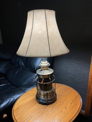 Vintage Pair Of Captain David Babcock Clipper Ship Nautical Lantern Table Lamps
