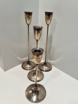 EMPIRE Sterling Silver Weighted Candle Sticks