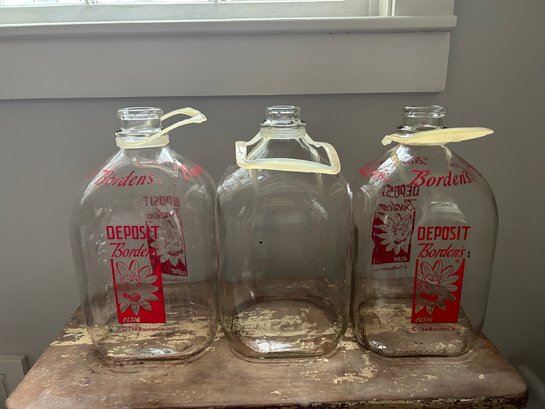 Old Bordens Milk Bottles