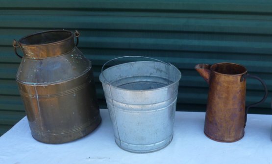 Tin Ware Lot Of 3