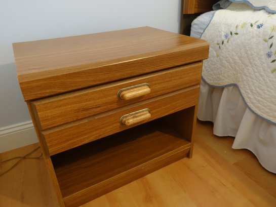 Set Of Bed Stands With Two Drawers And A Bottom Storage Area