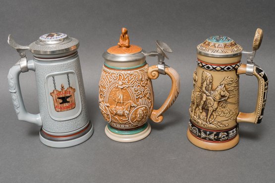 Collection Of Vintage Beer Steins
