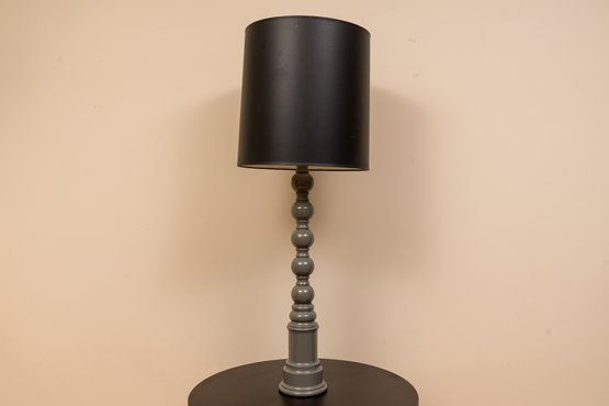 Dunes And Duchess Gray Lacquer Sailors Knot Table Lamp ( Retail $625 )
