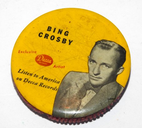 Old Decca Records Bing Crosby Velvet Record Cleaner