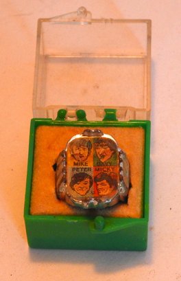 1960s The Monkees Flicker Ring In Original Case