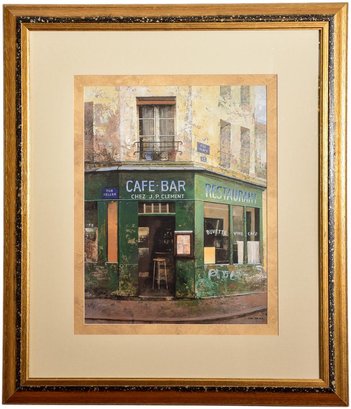 Cafe - Bar Chez J. P. Clement Print By Chiu Tak Hak