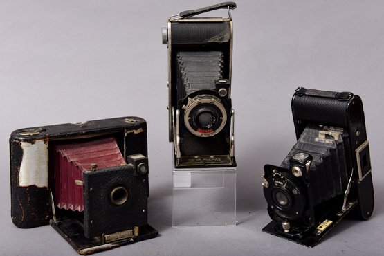 Collection Of Three Cameras - Vario, Plenax And Kodak