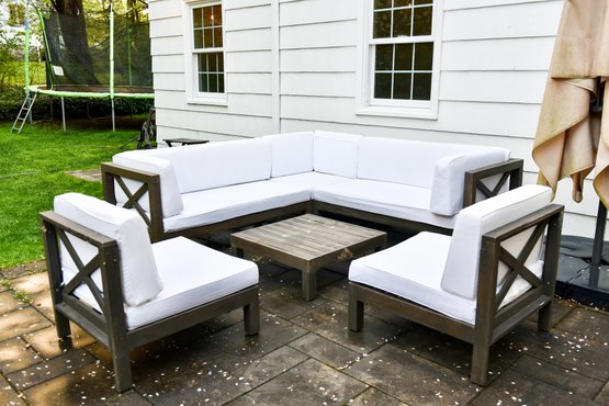 Cristopher Knight Outdoor Patio Set With Cushions And Waterproof Covering