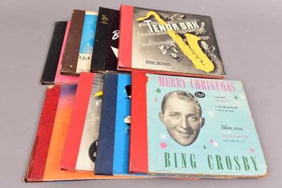 Collection Of 78 RPM Vinyl Records
