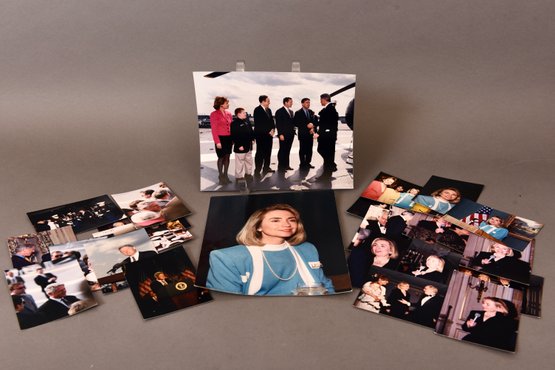 Collection Of 27 Original Photographs Of Hillary And Bill Clinton