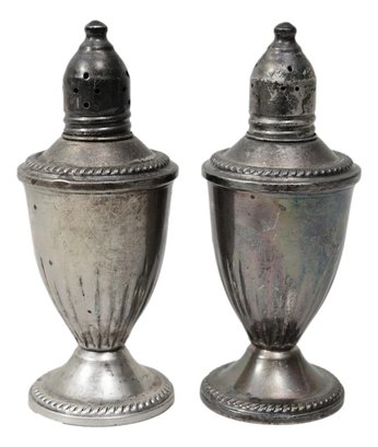 Weighted Sterling Silver Salt And Pepper Shakers