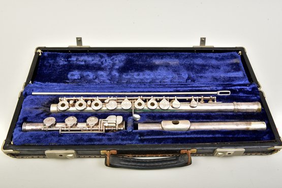 Gemeinhardt Solid Silver Flute With Travel Carrying Case