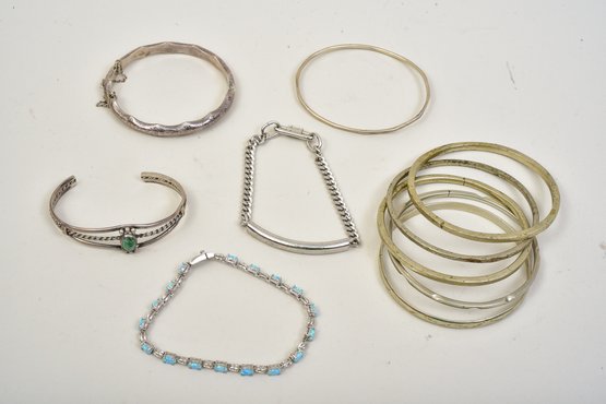 Collection Of Sterling Silver Bracelets