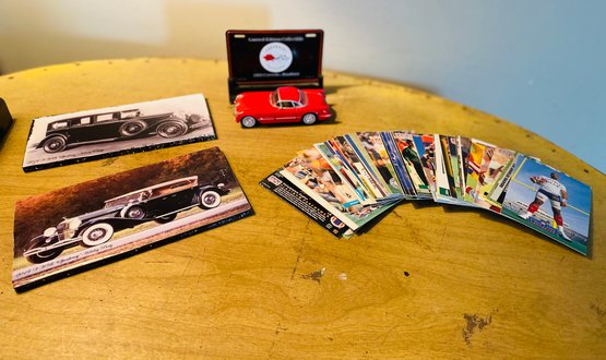 Sport Cards, Corvette Model And Car Plaques
