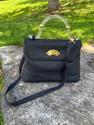 Karl Lagerfeld Black Fabric Handbag