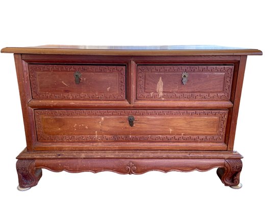 Antique Low Chest Of Drawer/ End Table.