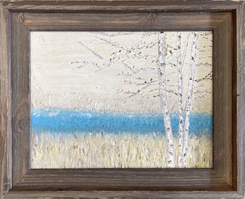 Framed Landscape By Local Artist In Oil