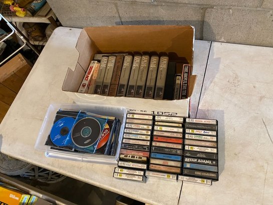 Miscellaneous CDs, VHS, And Cassette Tapes
