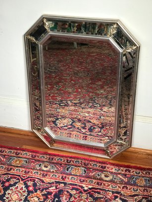 Very Nice Silver Gilt Decorator Mirror - Very Pretty Piece - All Wood And Glass - Not Plastic - NICE !