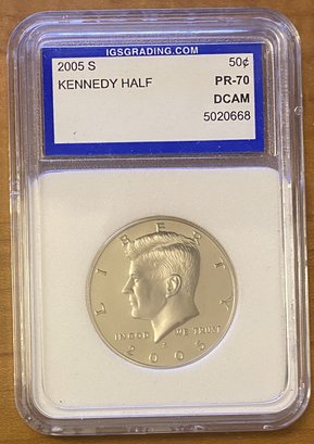 2005 S Kennedy Half Dollar PR70 DCAM