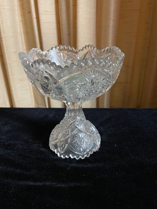 Imperial Glass Ohio Pinwheel Footed Candy Dish