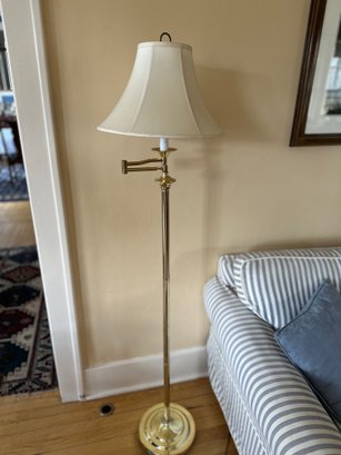 Brass Swing Arm Floor Lamp (2)