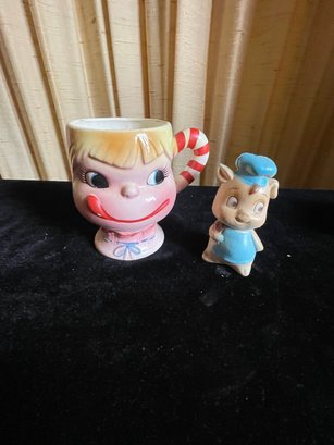Vintage 60s Cup And Shaker