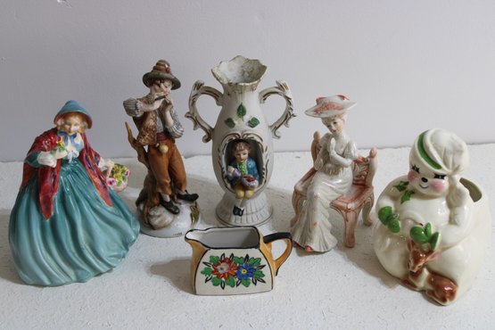 Lot Of Six Figurines Rare