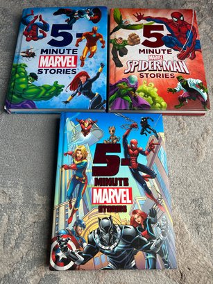 3 Marvel 5-minute Stories Comic Book Graphic Novels