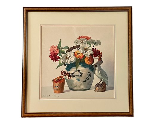 Nelly Littlehale Murphy Floral Print, Professionally Framed