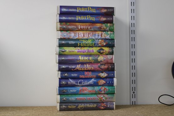 Lot Of Thirteen Disney VHS Tapes
