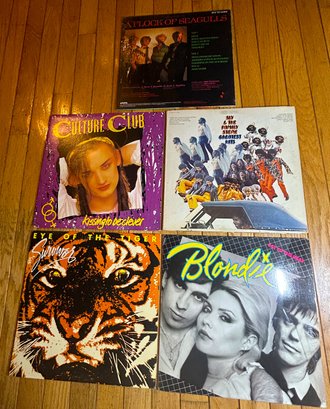 1980s Record Album Lot- Culture Club, Flock Of Seagulls, Blondie, Survivor