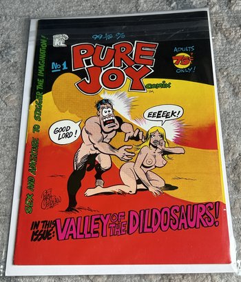 Vintage 1975 PURE JOY Issue #1- Humorous Adult-themed Comic Book