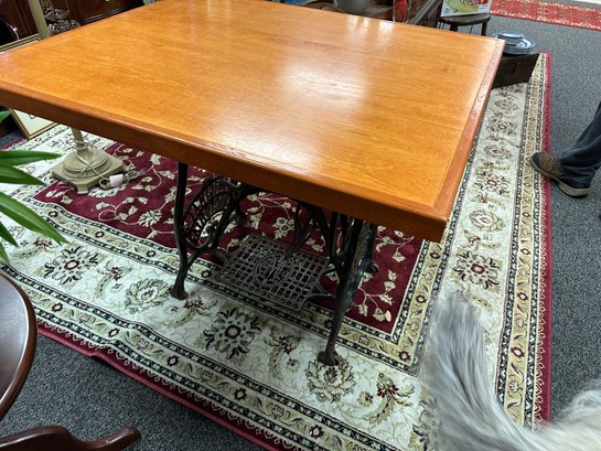 Original Victoria Sewing Table Base With Wood Top