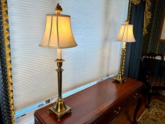 A Pair Of 'Accent' Table Lamps By Oriental