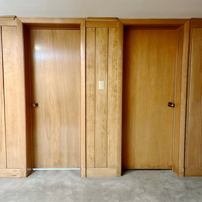 A Set Of 5 Solid Core Wood Doors 1st Fl And Lower Level