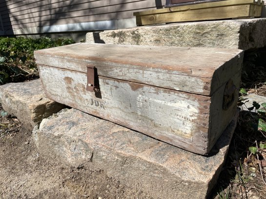 Very Early Primitive Tool Chest With Content.