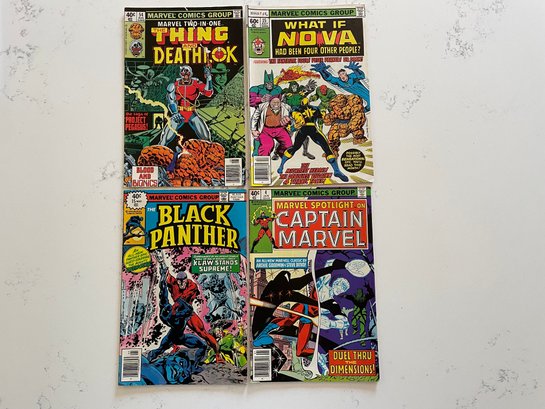 1979 Marvel Comics 4 Issues, The Black Panther, Captain Marvel & More