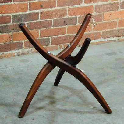 Vintage Mid Century Modern Walnut Spider Leg Side Table