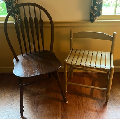 Windsor Chair With Childrens Chair