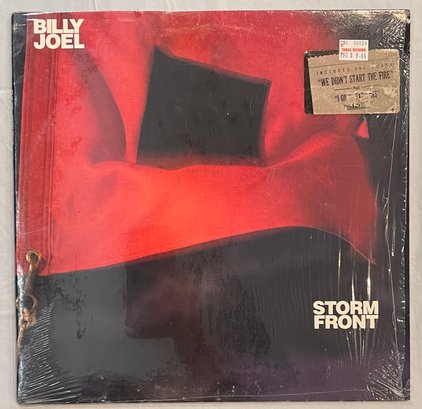 1989 Billy Joel - Stormfront OC44366 EX W/ Original Shrink Wrap And Hype Sticker