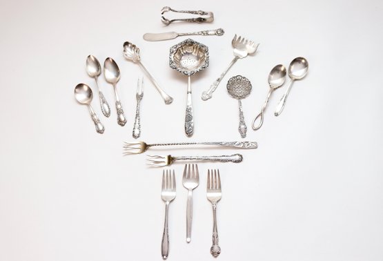 Assortment Of Antique And Sterling Silver Vintage Pieces