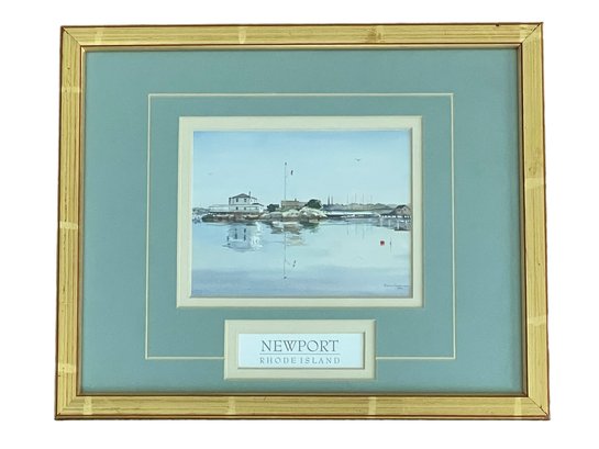 Newport Rhode  Island Framed Watercolor Print